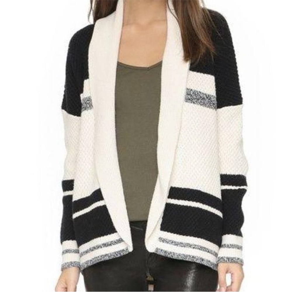 Madewell Colorblock Textured Cardigan